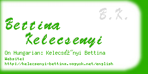 bettina kelecsenyi business card